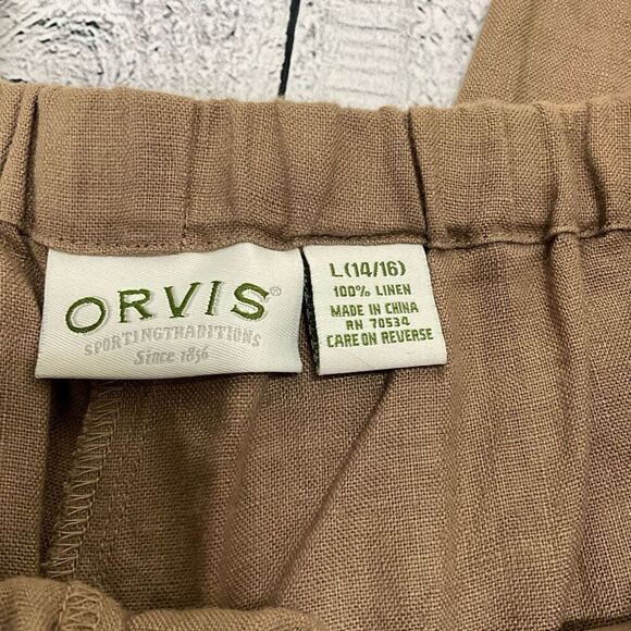 ORVIS 100% Linen Pants - Picture 3 of 3